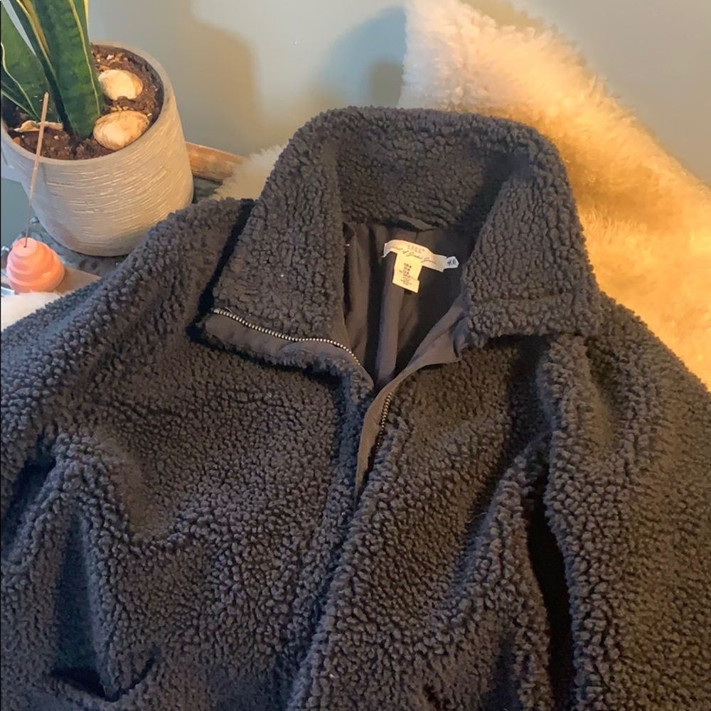 COPY - Bomber style teddy coat